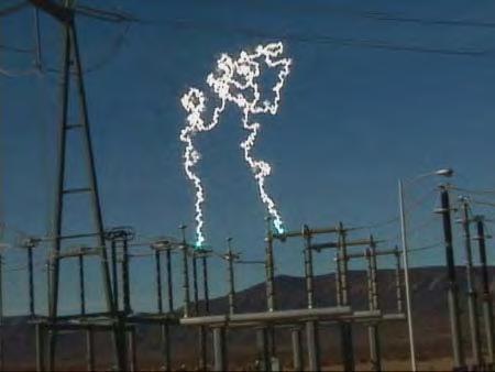 The above photo is a still shot of a video clip of a arc flash that you