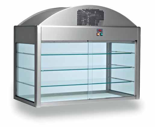 mm Independently refrigerated display case Dimensions of