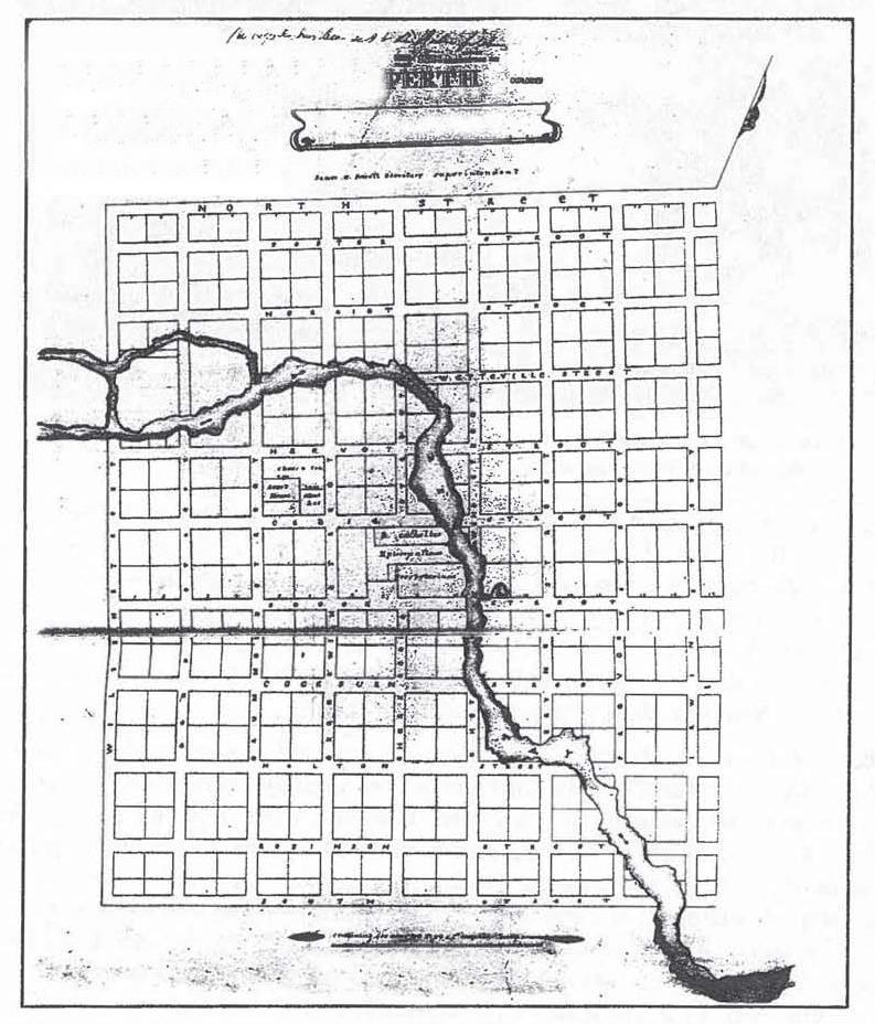 Reproduction of the original plan (survey) of the Town of Perth (circa