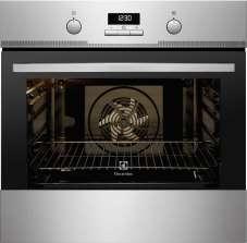 Ovens XXL EOC 3485 AAX XXL cavity with maxi tray (20% bigger than standard trays) 9 cooking modes Fully programmable timer 2 Pyrolytic cleaning programmes (1.30 h, 1.