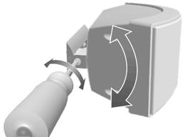 Figure 5 Adjusting speaker angle 6. Secure the speaker with bracket part B to bracket part A using bracket locking screw C and lock washer D (Figure 3).