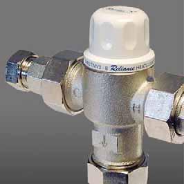 The valve is designed to control the mixed water outlet temperature to within +/- 2 o c regardless of fluctuations in the temperature and pressure of the hot and cold water supplies, and to shut the