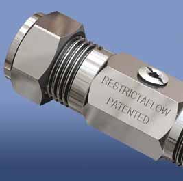 Restrictaflow Restrictaflow - Flow restricting valve Restrictaflow - Adjustable flow rate Restrictaflow - Can also be used as an isolator Flow Restricting Valve Install Restrictaflow units to all