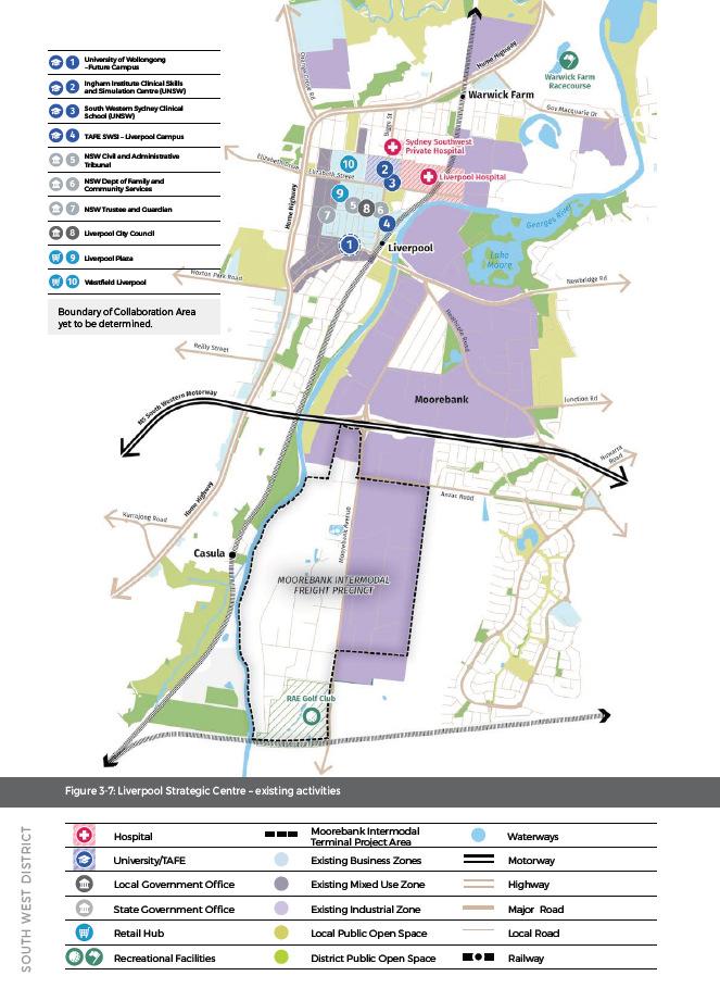 P a g e 2 Figure 3-6 of the District Plan identifies Liverpool as a strategic centre and acknowledges existing activities. Figure 3.6 is reproduced under Figure 2 of this submission and identifies Woodward Park being next to Liverpool CBD.