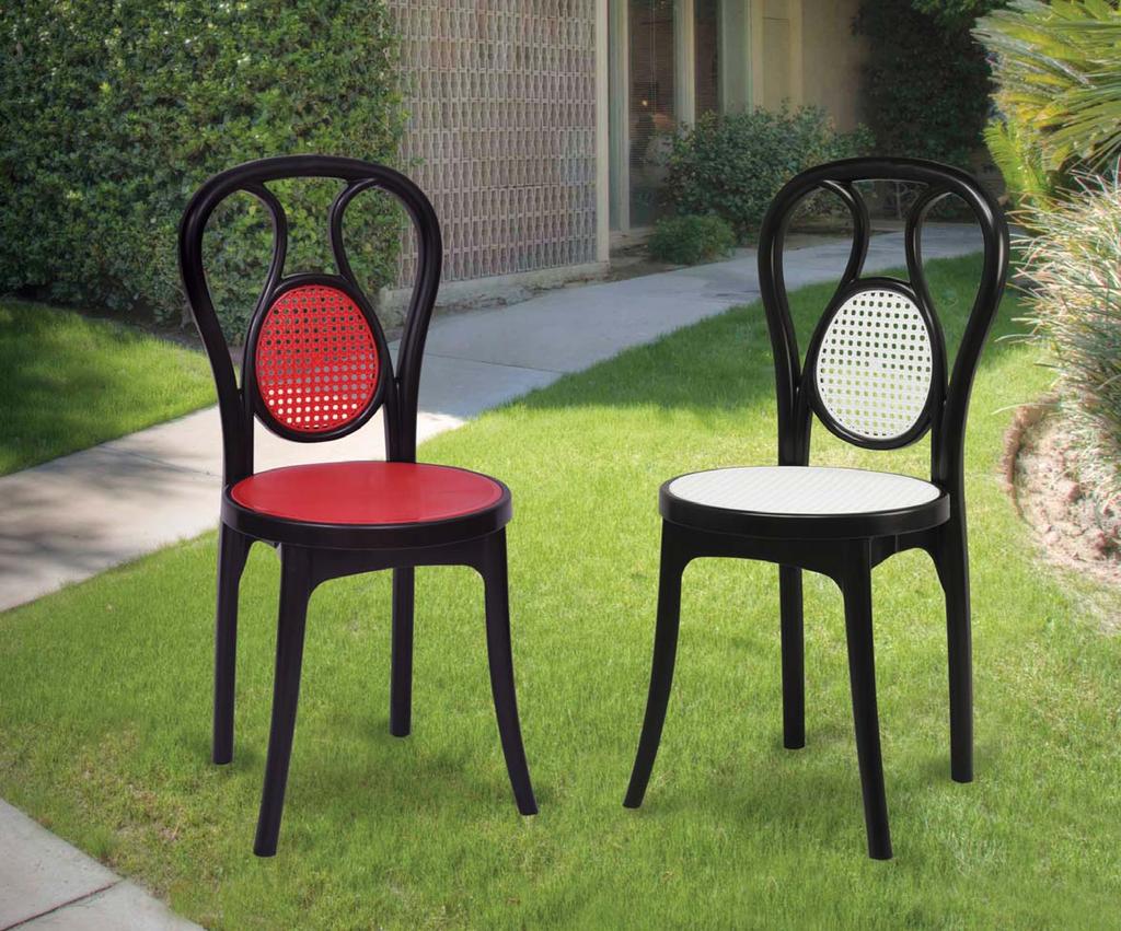 ATTRACT Armless high back designer Plastic Chair