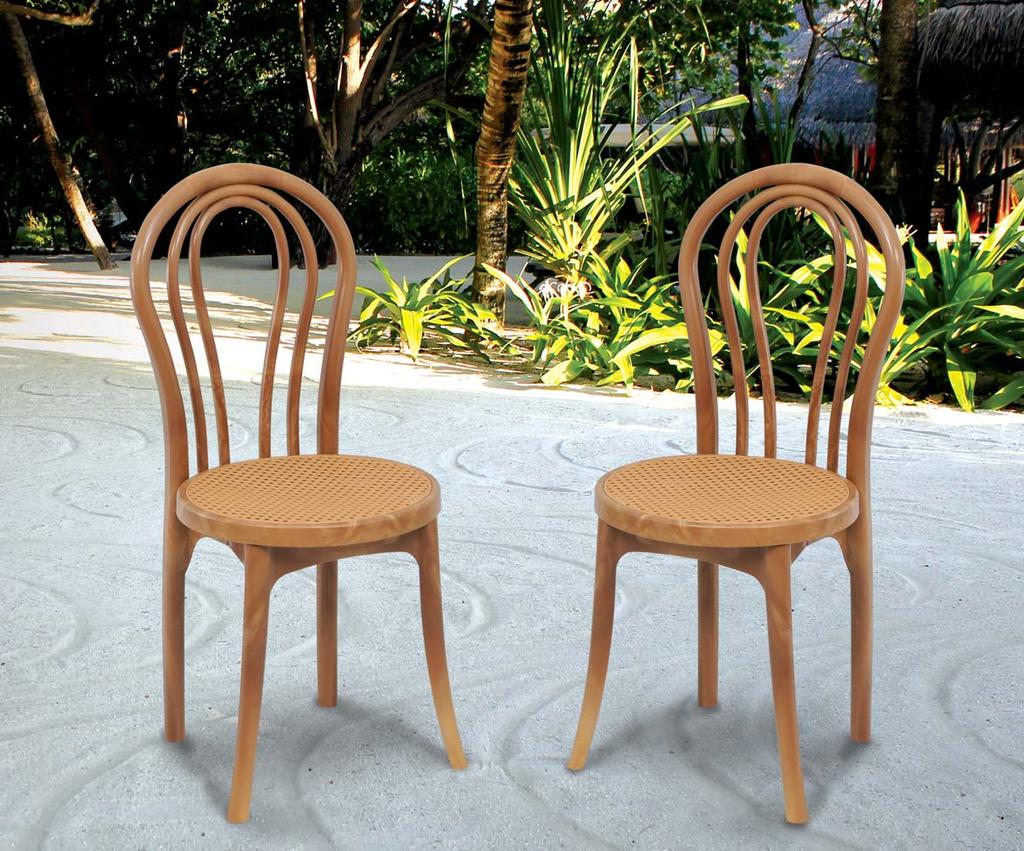 BEAUTY Armless high back designer Plastic Chair with a comfortable self cushioning netted round seat
