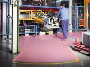 Regulations Automotive industry: Area safeguarding in a feed station