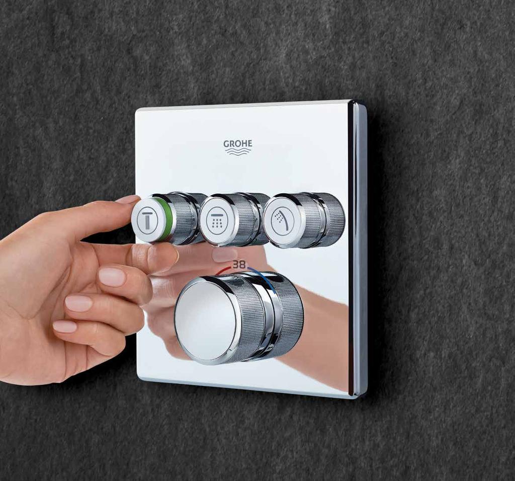 MORE THAN MEETS THE EYE GROHE SMARTCONTROL CONCEALED INTELLIGENTLY DESIGNED INTUITIVELY CONTROLLED Space we d all like to have more of it, especially in the shower area, where it is often in short