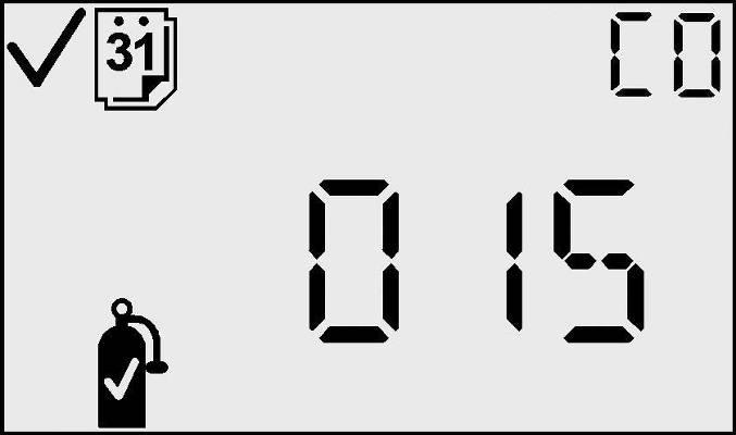 Days Since Calibration GasBadge Pro Personal Single Gas Monitor The primary display of the Days Since Calibration screen indicates the number of days that have passed since the last calibration.