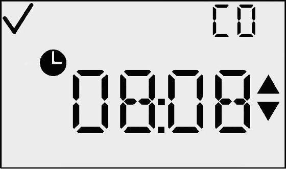 button Decrement value on display. Set Clock This screen allows the user to set the current time, in 24-hour format.