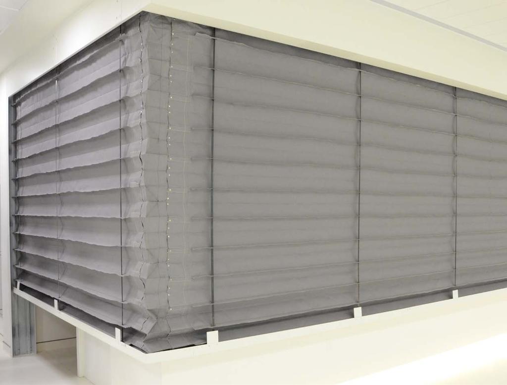 FIREMASTER CONCERTINA The revolutionary FireMaster Concertina provides the same protection as a steel fire shutter but at a fraction of the size and weight, with no need for columns or corner posts