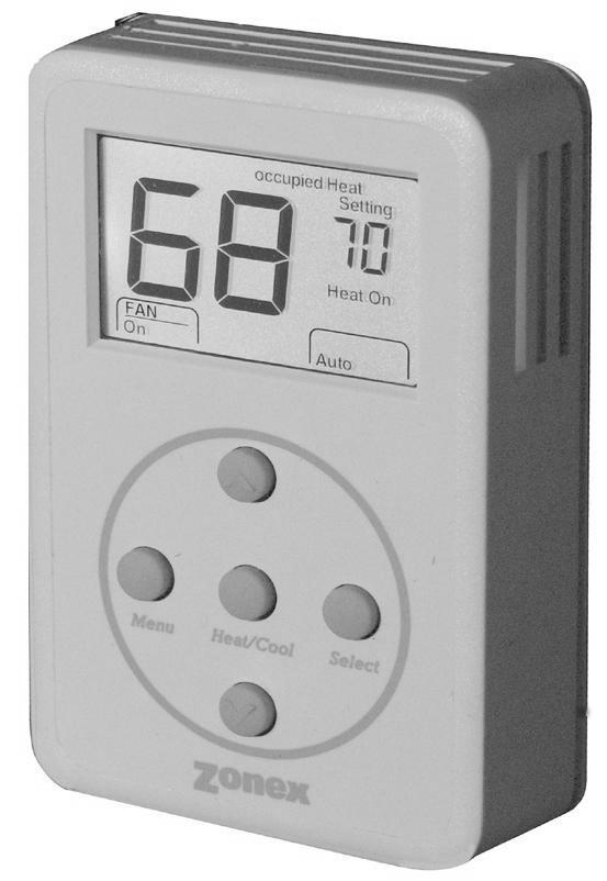 Thermostats are powered with 24vac, and communication is through the RS-485 twisted pair (Belden 8740) communication wire.