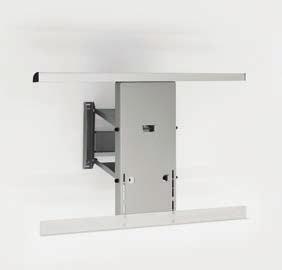 The frame will adjust down from its optimum height by 430mm and extend toward the user by 180mm.