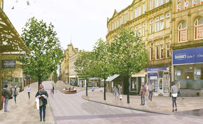 northern Gateway We re improving connectivity of the town centre, in particular to the north of the town, including Dean Clough Mills, Northbridge Leisure Centre and the Broad Street Plaza.