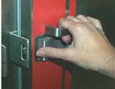 Easy to use latch with full hands. Aluminum 2 piece Slide Action latch.