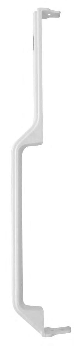 HANDLE REFRIGERATOR HANDLE WR12X10058 White 21-3/8 overall length Plastic WR12X10107 White 20-1/4 overall length Plastic All parts sold separately All parts sold separately WR1X1726D (12 pack) Top &