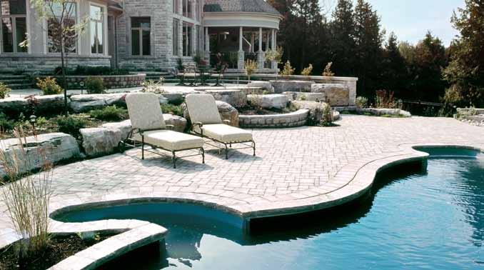 Pelee The Pelee series of paving stones stands beautifully on its own or can be mixed and matched to create compelling mosaics and other one-of-a-kind patterns.
