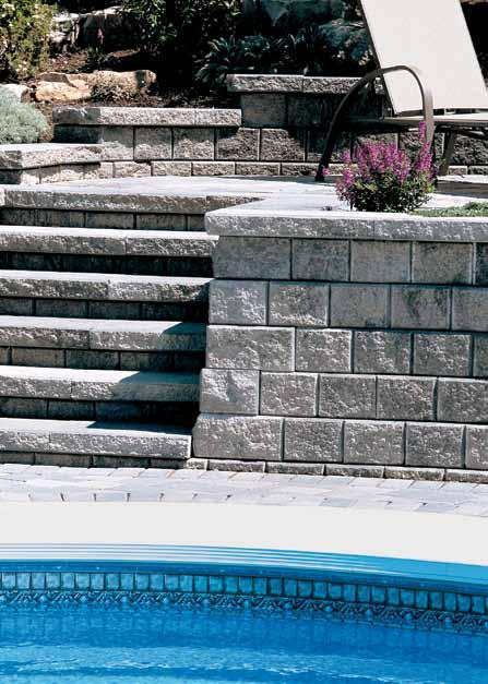 High-density concrete provides the stability and strength of natural stone at a fraction