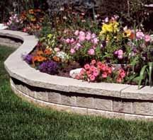 Brooklin stones fit or lock into place, creating a beautiful structure that can be built