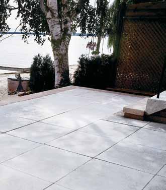 Diamond Texture The fresh look of diamond-textured patio slabs provides a welcome addition to any patio or