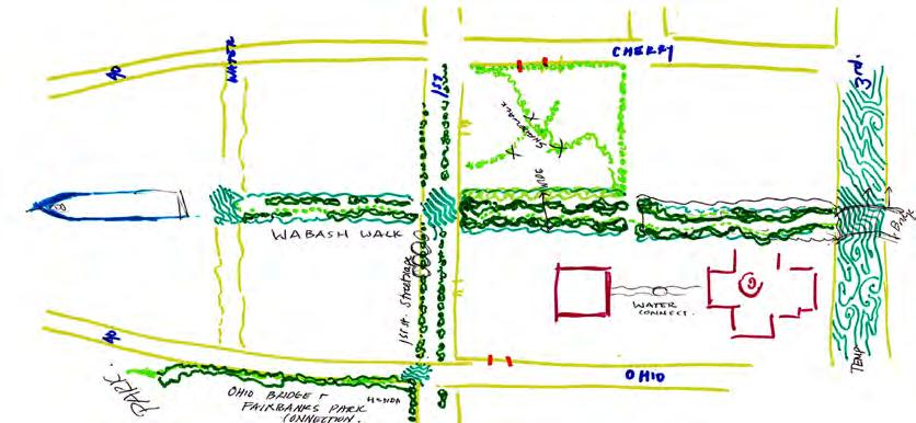Evolution of Ideas in Charrette and Simple Sketches Elements of Passage 3rd St.