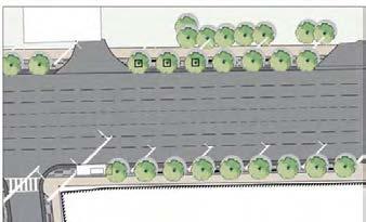 Symmetrical boulevards will not be possible under the Pre- Subway or the ultimate scenarios because of existing trees.