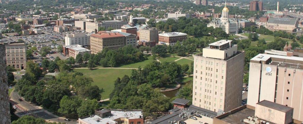 Bushnell Park from above BACKGROUND Climate
