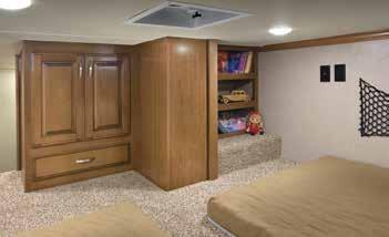 Use it as a second bedroom, complete with large, 42 x 72 bunk mats and
