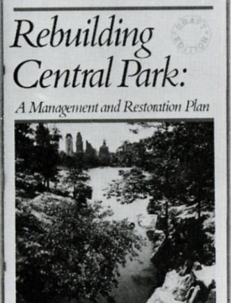 The plan would, in effect: Reverse the damage and deterioration of the 1970s through tangible improvements to the physical condition of the Park.