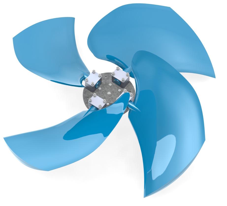 operational temperature: -40 to +65 C, Regulation of blade angle during standstill (in the range from 4 to 28 ) Fan impellers tags: WO 7920-6-(7) where: 7920 - nominal diameter in mm or ft 6 - number