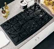 ge.com Gas cooktops Electric cooktops Continuous grates The