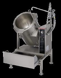Features to look for in the perfect kettle: Steam Pressure - determines temperature range of kettle. Convenience features such as tilt mechanisim, draw off and water connections.