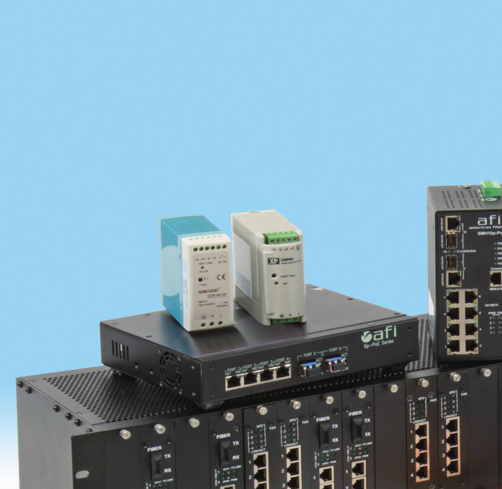 The N-664 is rack or wall mountable and is often configured in hardware tunneling applications as the head end or control room solution when receiving data and alarms from other afi devices.