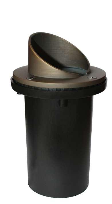 B201 features a brass cap on top of a black PVC ground pipe. Includes PVC pipe housing for easy install.