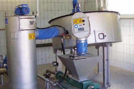 WASTE WATER Solutions Sludge thickening ROTAMAT Disc Thickener RoS 2S Throughput capacity up to 40 m 3 /h Two sizes available Simple principle of operation Minimised