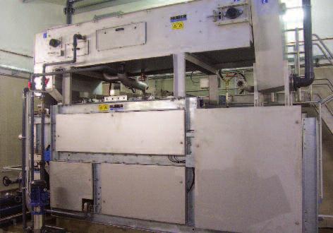 Sludge dewatering HUBER Bogenpress BS Belt filter press Throughput capacity up to 1000 kg DR /h Three sizes available Versatile sludge press High efficiency