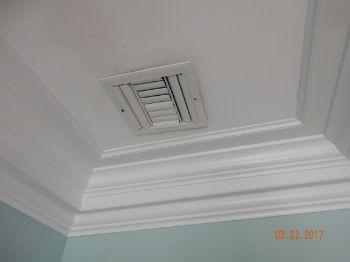9. Wall Condition Entrance area vent is missing screw and not active?