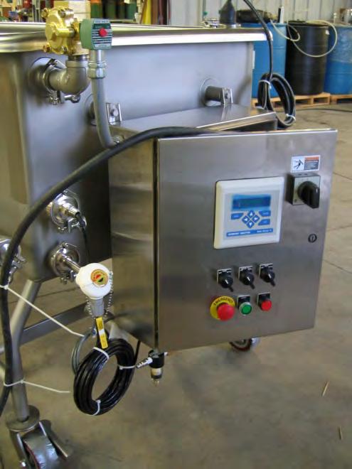 Optional Instrumentation Wash Cycle Recording Wash time and temperature