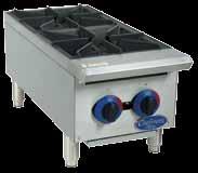 8 amps, 20 MCA, 5' cord and NEMA 5-20P ACHIEVER charbroilers 360198 Achiever Charbroiler, 25-3/8" W, countertop, (4) cast iron 17,000 BTU burners with standing pilots and cast iron radiants, heat