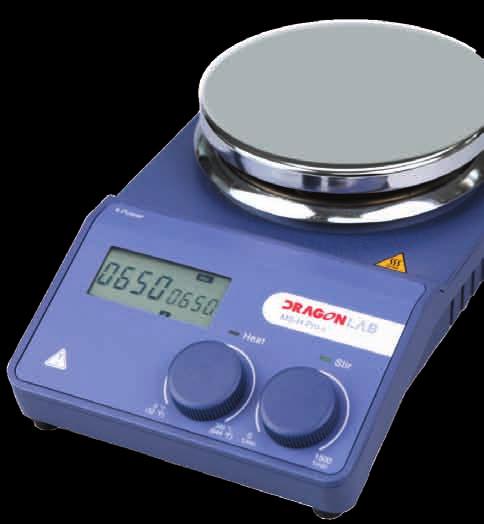Features of MS-H-Pro+ BlueSpin LCD Digital Magnetic Hotplate Stirrer - External temperature sensor PT1000 is available for hotplate model, real-time controls medium temperature.