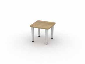 coffeetables A range of reception tables to complement the Receptiv range is available in two styles - either MFC or Glass tops with tapered legs.