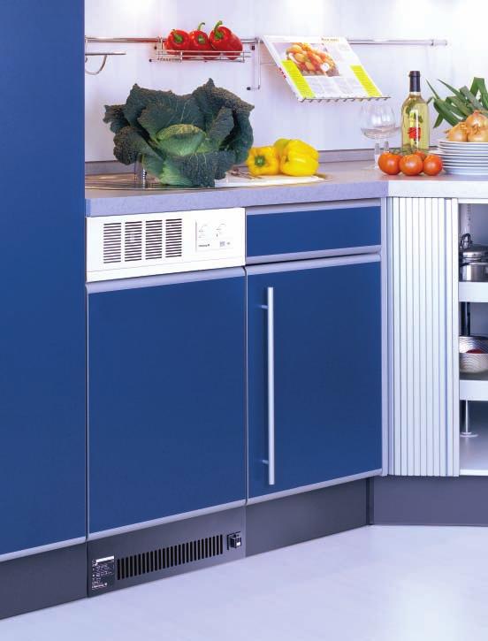 The heater can also be free-standing using the full-cladding set available as an accessory.