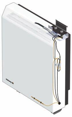 conduits and air outlet openings with special thermal covering guarantee extra low heater base temperatures and thus allow an electrical connection using standard plastic-sheathed cables