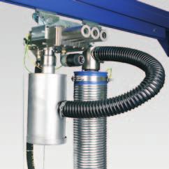 multi-stage ejector JumboSprint Ex for loads weighing 45 to 300 kg Wide range of stainless-steel suction pads All mechanical parts with antistatic properties