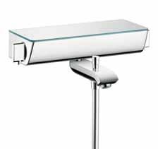 Product overview for the shower, exposed installation for the bath tub, exposed installation Shelf, reflective chrome # 13161000 Shelf, white # 13161400 Shelf, reflective chrome # 13141000 Shelf,