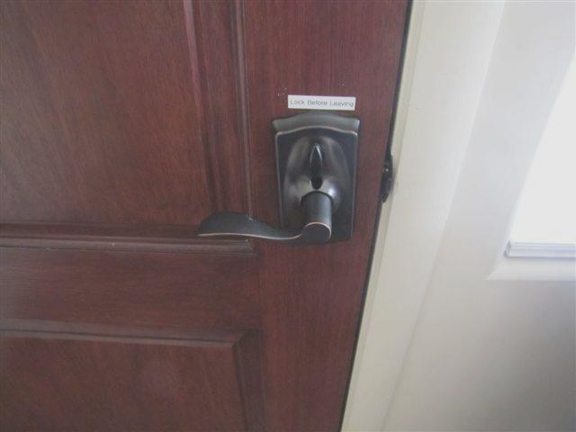 Beach House Instructions and Item Locations HOME ACCESS / LOCKS The front and side yard keypad activated locks are coded with your own private combination; it will be the same number for both.