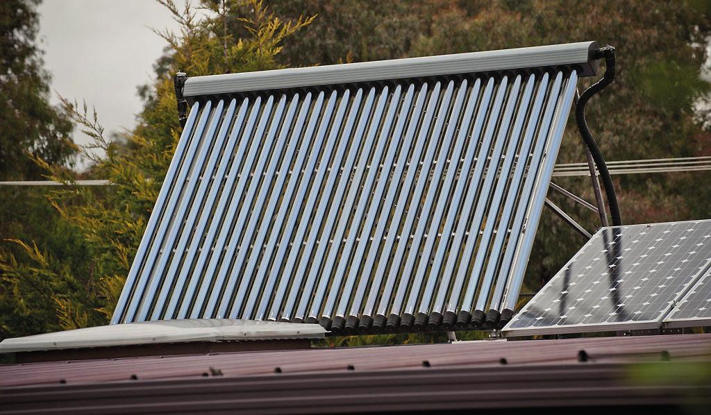 The two usual types of solar collector are flat plate units and evacuated tubes. Flat plate units are most common and have been well proven in Australia for over 50 years.