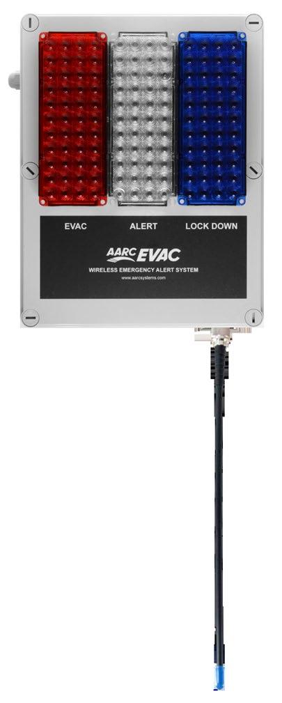 AARC-EVAC Standalone Receiver/Message Players with Beacons AARC-EVAC Standalone Wireless Linked Emergency Alert Siren & Message Player Units with Beacons.