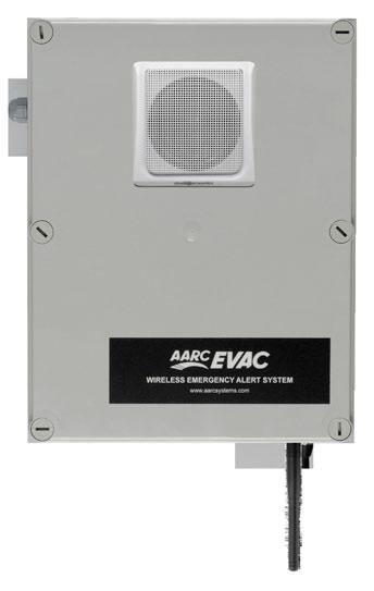 AARC-EVAC Standalone Receiver/Message Player Units AARC-EVAC Standalone Wireless Linked Emergency Alert Siren & Message Player Units. They incorporate an in-built UPS and are fully self-contained.