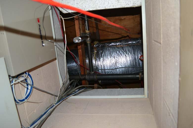 FIRE SPRINKLER PIPES IN UNHEATED ATTIC SPACES Ceiling fire sprinkler pipes that are routed through unheated attic space are vulnerable to periodic freezing temperature conditions.
